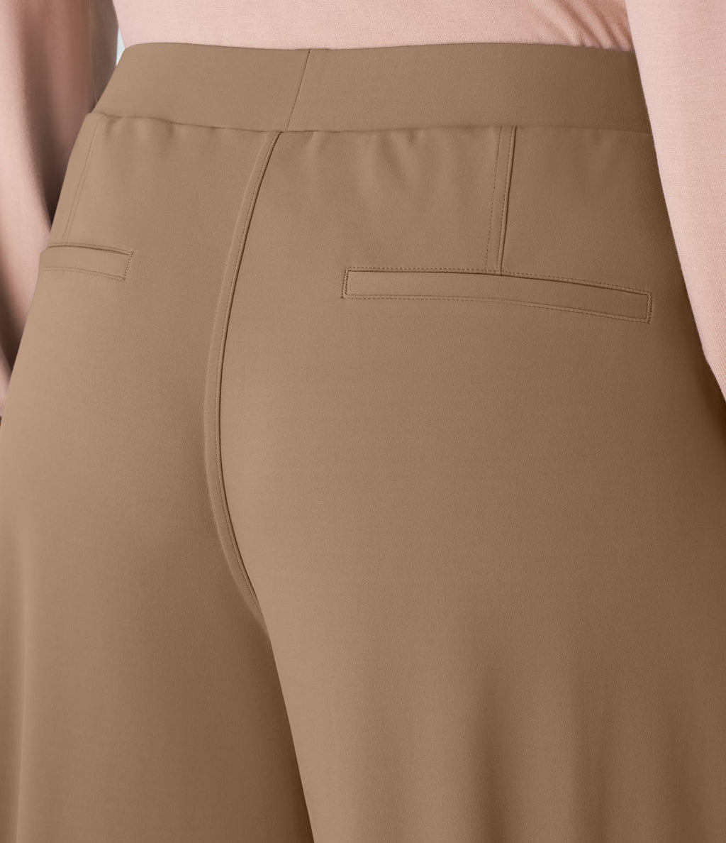 Pantalon de travail grande taille coupe droite taille haute Halara Flex™ DayStretch avec poches