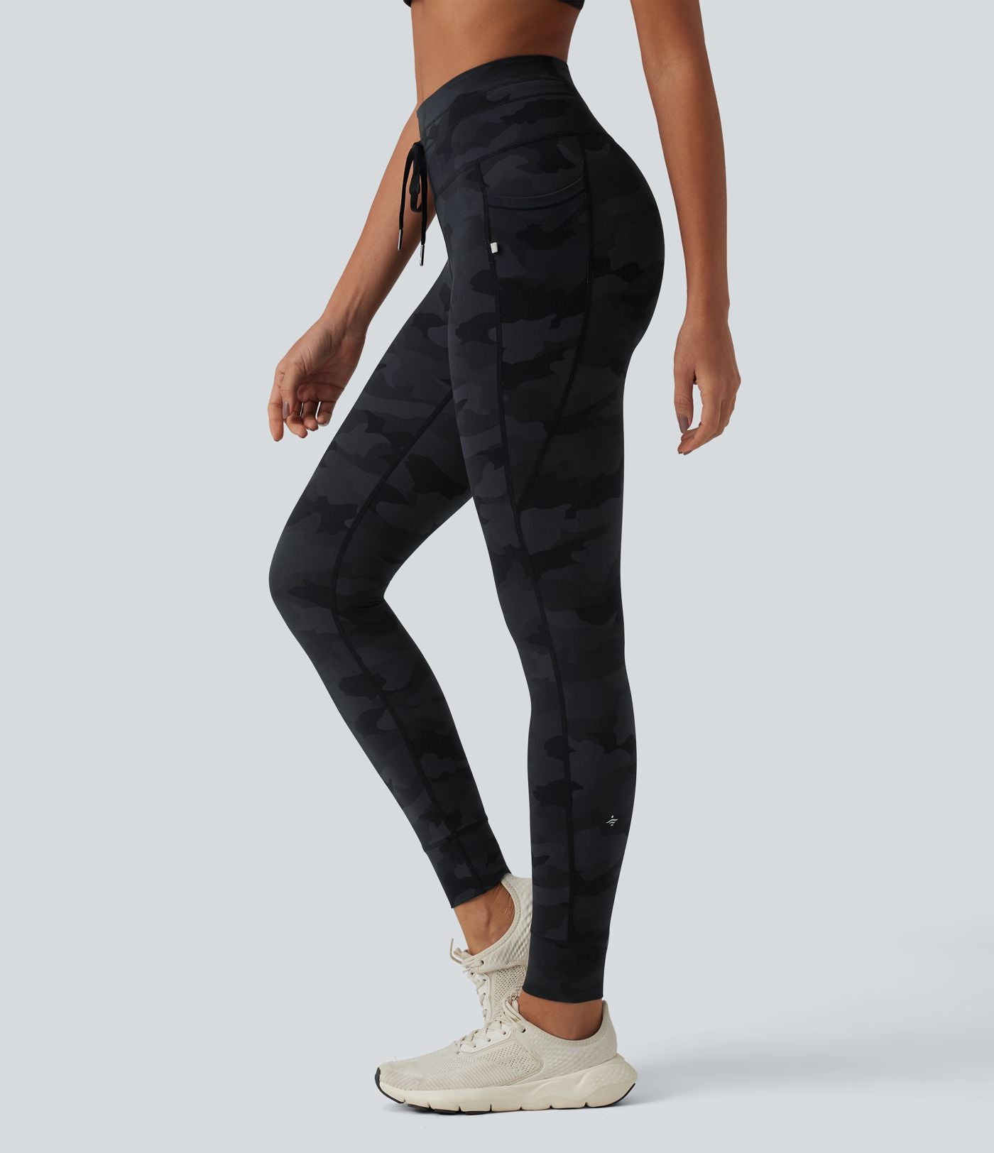 Legging yoga Halara UltraSculpt™ imprimé camouflage taille haute avec cordon de serrage et poches