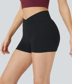 Softlyzero™ Short 7,5cm Biker Taille Haute Croisé Uni