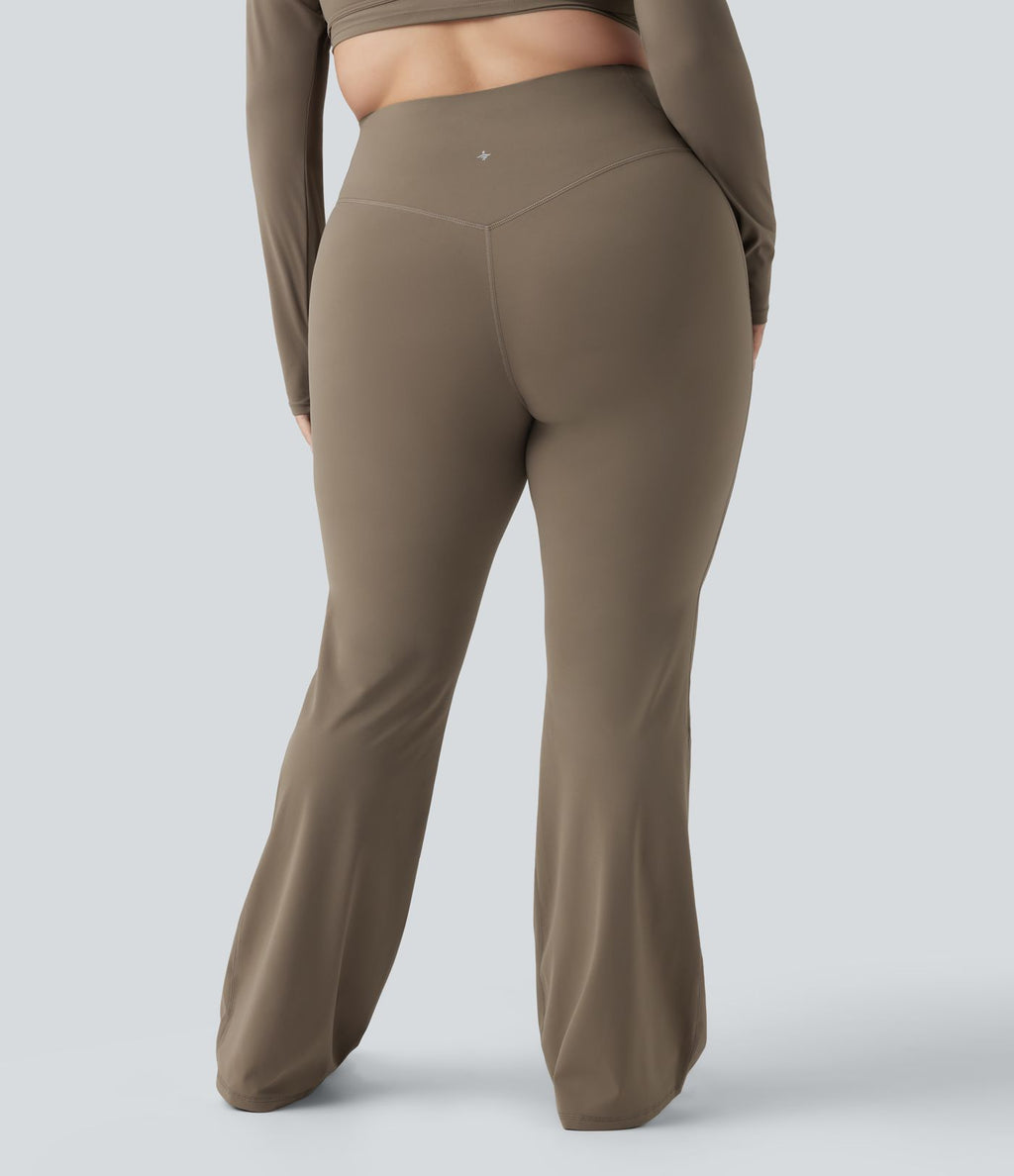 Pantalon yoga évasé gainant sculptant grande taille taille haute Halara UltraSculpt™