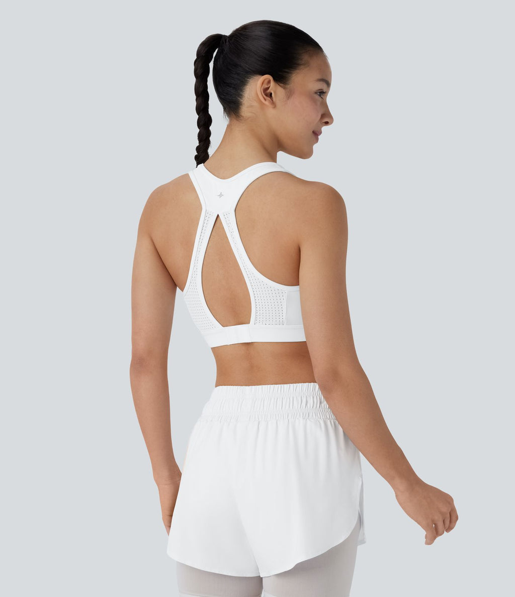 Brassière de Sport Running SpeedWave™ à Dos Nu et Dos Nageur, Perforée, à Séchage Rapide et Maintien Moyen