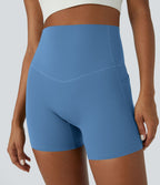 Short cycliste d'entraînement gainant taille haute UltraSculpt™ SoCinched à poches latérales 12,5 cm