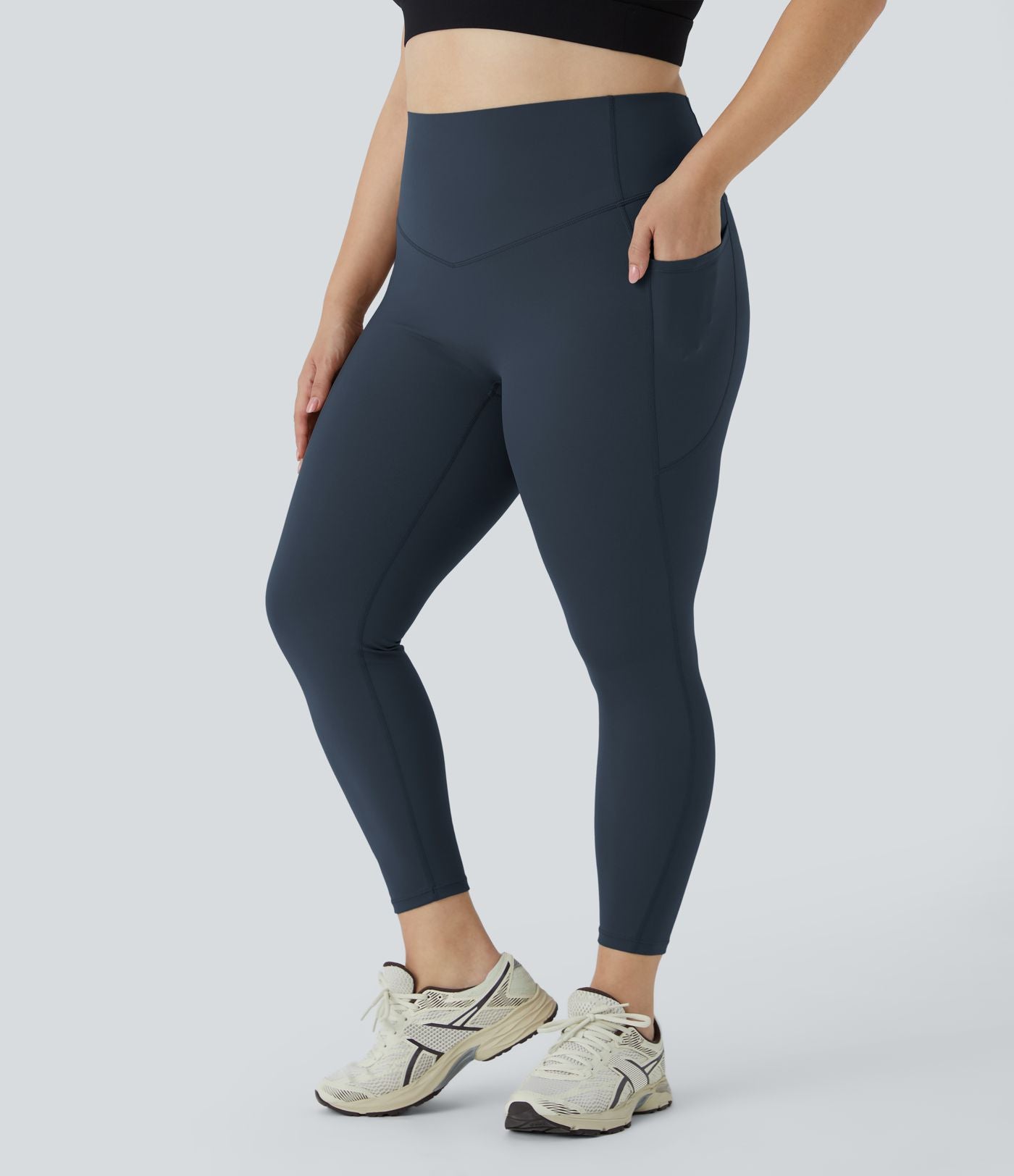 Legging d'entraînement gainant taille haute grande taille avec poches Halara UltraSculpt™