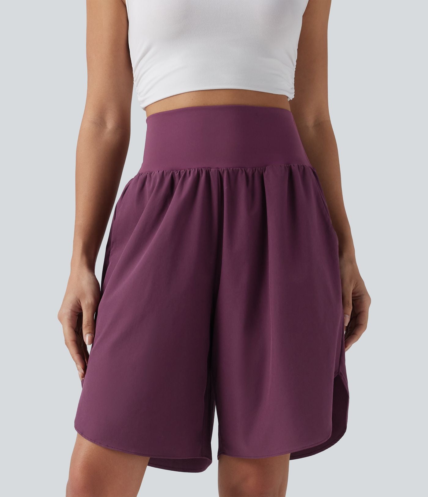 Short resort taille haute gainant séchage rapide avec fentes Breezeful™ et poches
