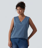 Halara Flex™ Débardeur décontracté en denim col V