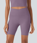 Short cycliste 7,5 cm d'entraînement gainant galbant taille haute avec effet scrunch et poches Halara UltraSculpt™