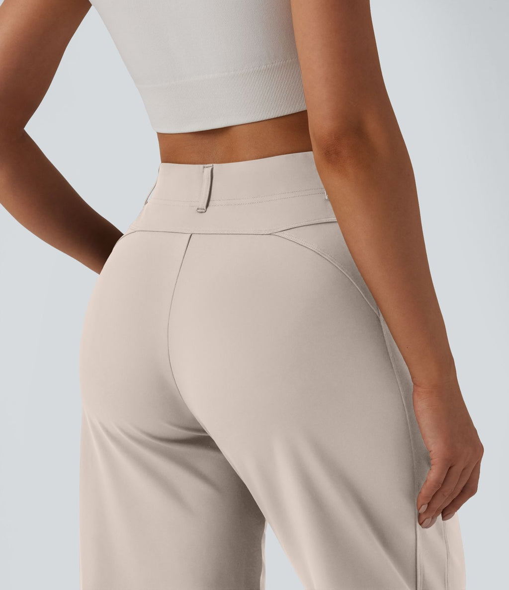 Pantalon barrel DayStretch taille haute avec poches