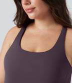 Débardeur running Halara UltraSculpt™ grande taille col rond ourlet arrondi
