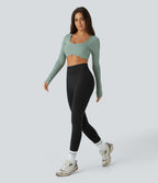Legging yoga gainant effet push-up taille moyenne sans couture OneForm Seamless Flow