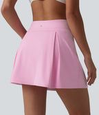 Jupe de sport 2-en-1 SoftlyZero™ Airy, taille mi-haute, effet ventre plat, froncée, avec poches - Protection solaire UPF50+
