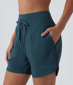 Short de running SoftlyZero™ Airy 2-en-1 taille haute effet frais InstantCool avec cordon de serrage et poches