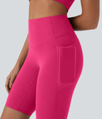 Short cycliste 22,8 cm d'entraînement gainant taille haute avec poches Halara UltraSculpt™