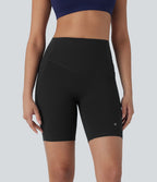 Short cycliste 17,5 cm d'entraînement gainant galbant taille haute avec poches Halara UltraSculpt™