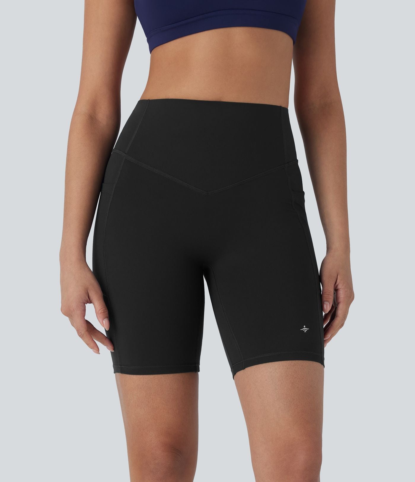Short cycliste 17,5 cm d'entraînement gainant galbant taille haute avec poches Halara UltraSculpt™