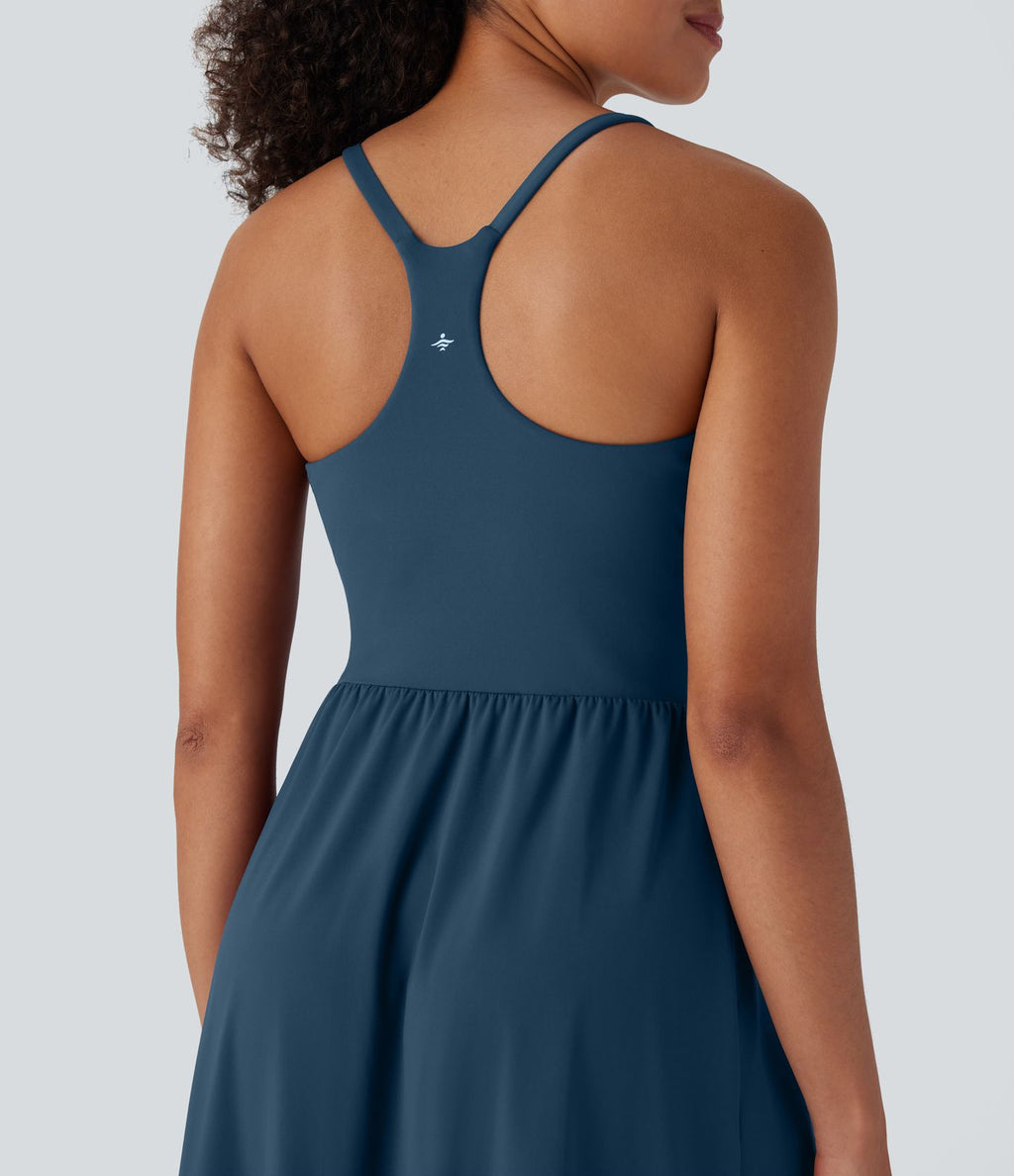 Robe caraco décontractée SoftlyZero™ Airy dos nageur effet frais InstantCool avec poches, bonnets E-G