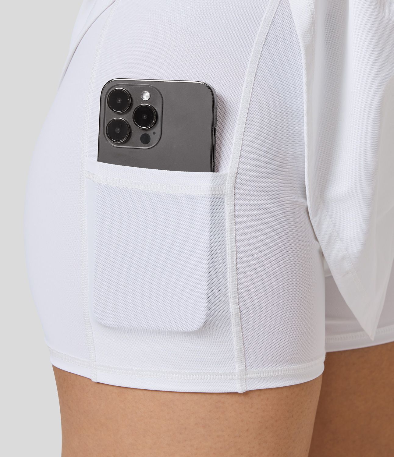 Robe de Golf Sport Mini Cool Touch à Col en Deux Parties avec Poches - Golf Tee Poche