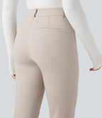 Pantalon tailleur Halara Flex™ skinny chevrons taille haute avec poches
