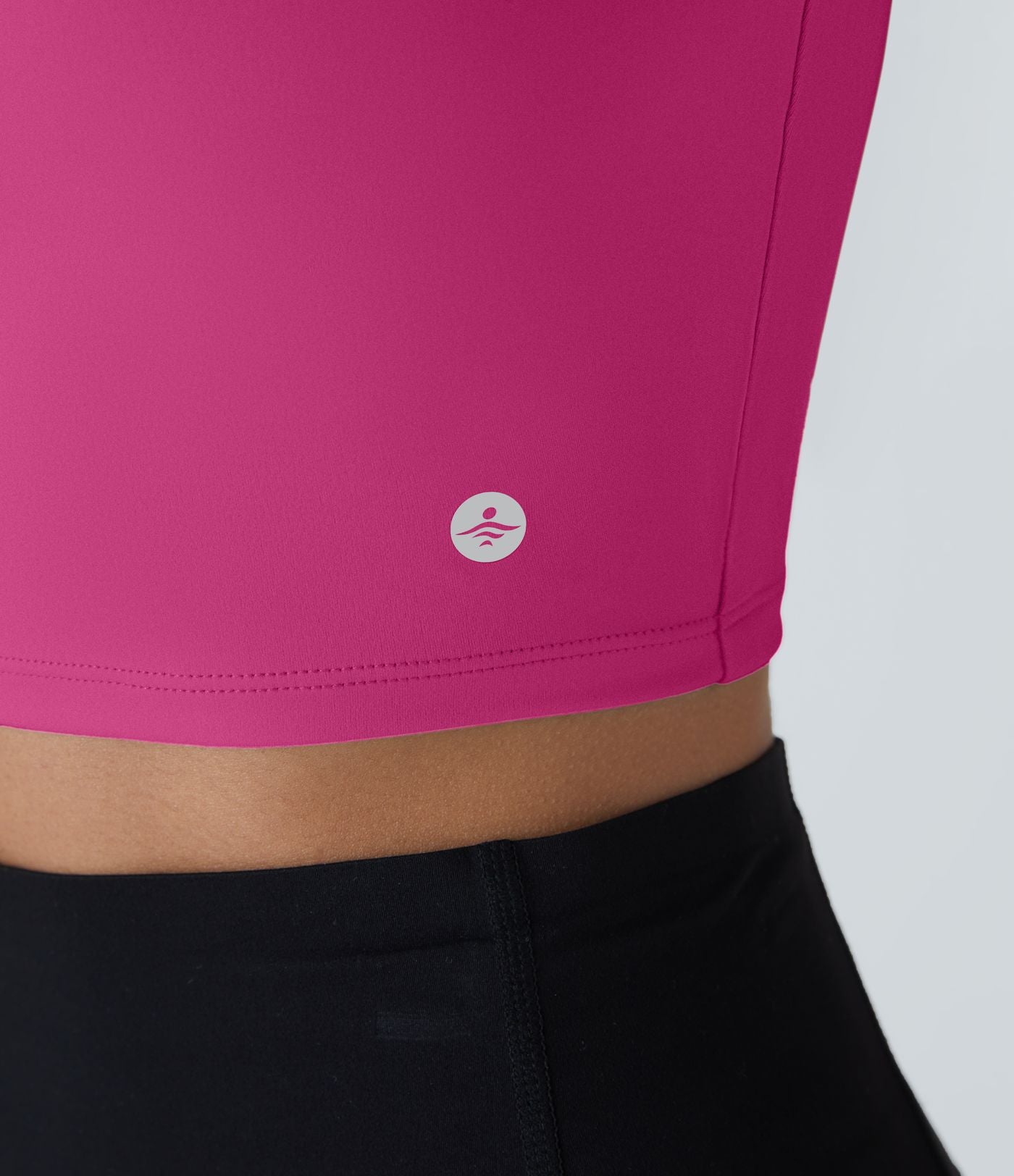 Débardeur yoga court SoftlyZero™ Airy col carré dos nu bretelles croisées effet frais InstantCool, bonnets A-C, protection solaire UPF50+