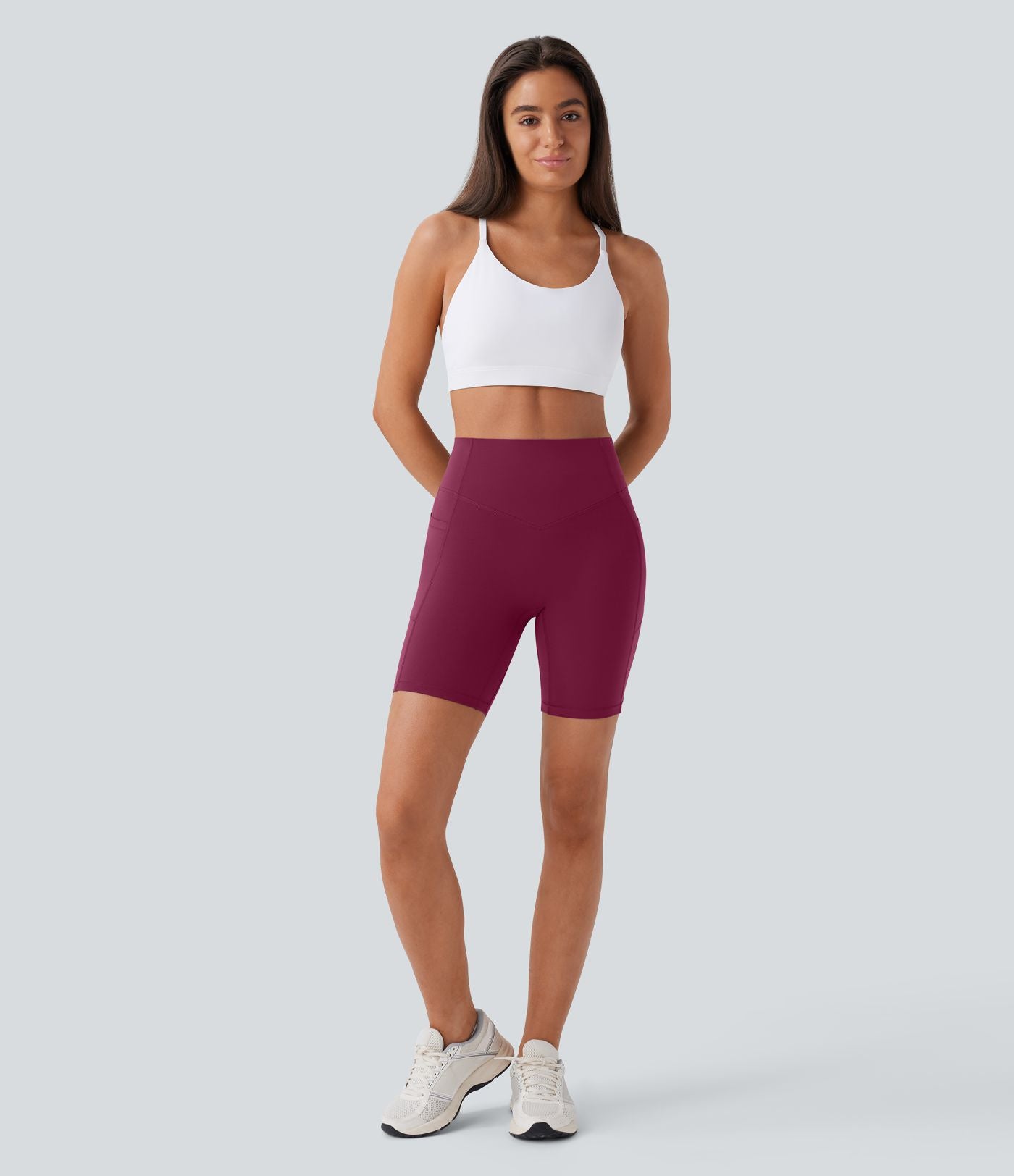 Legging de yoga gainant taille haute chiné à séchage rapide avec poches Halara UltraSculpt™