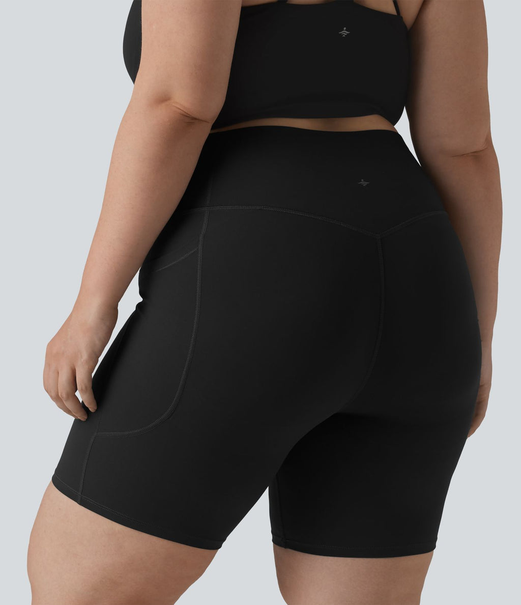 Short cycliste grande taille Halara UltraSculpt™ 17,5 cm avec poches, effet push-up fessier et ventre plat