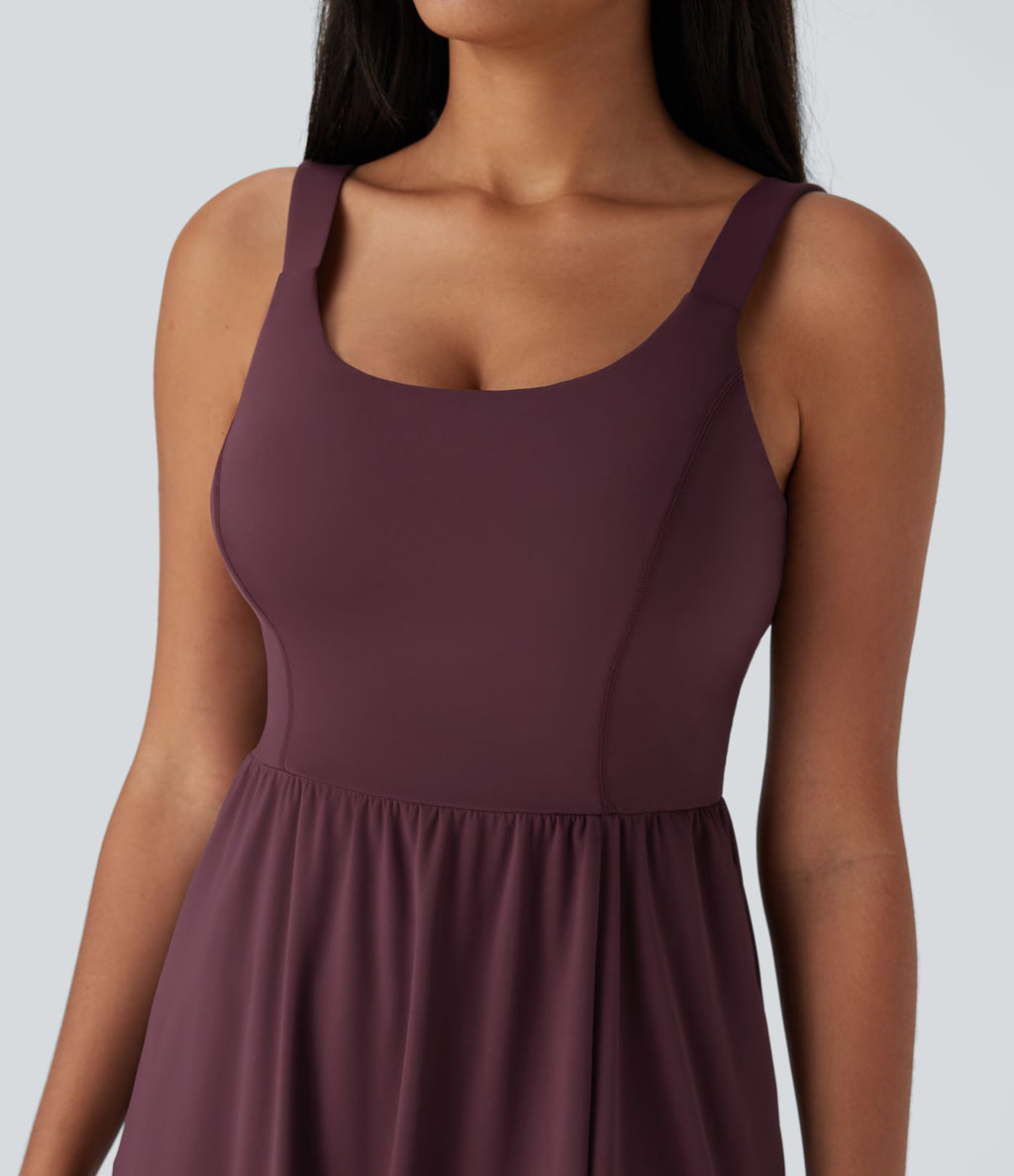Robe décontractée mi-longue SoftlyZero™ Airy avec coques et effet frais InstantCool avec poches, bonnets E-G