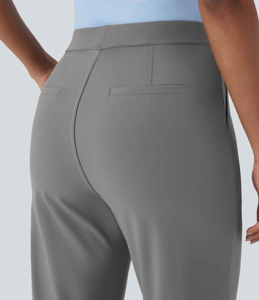 Pantalon de travail fuselé longueur cheville taille haute Halara Flex™ DayStretch avec poches
