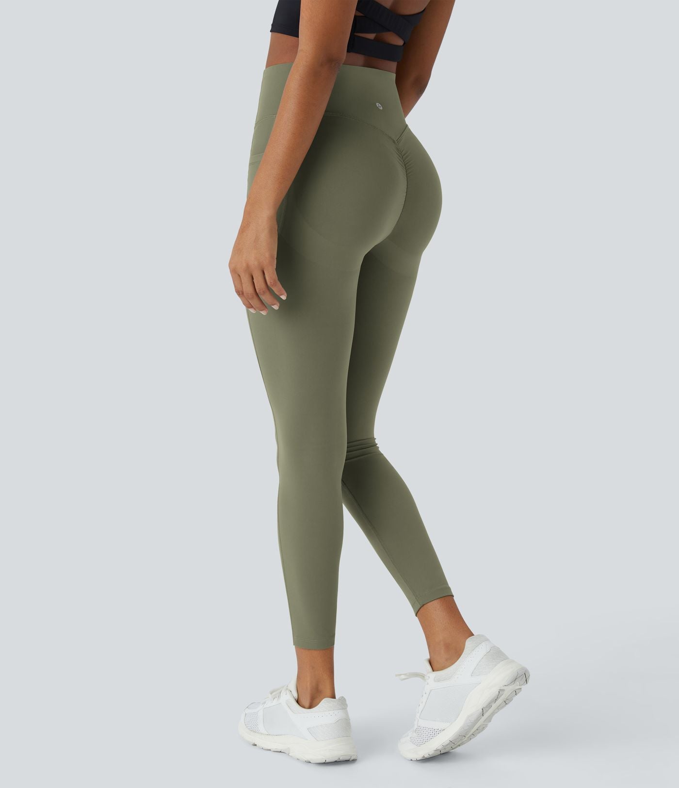 Legging d'entraînement gainant galbant taille haute avec effet scrunch et poches Halara UltraSculpt™