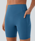 Legging de yoga gainant taille haute chiné à séchage rapide avec poches Halara UltraSculpt™