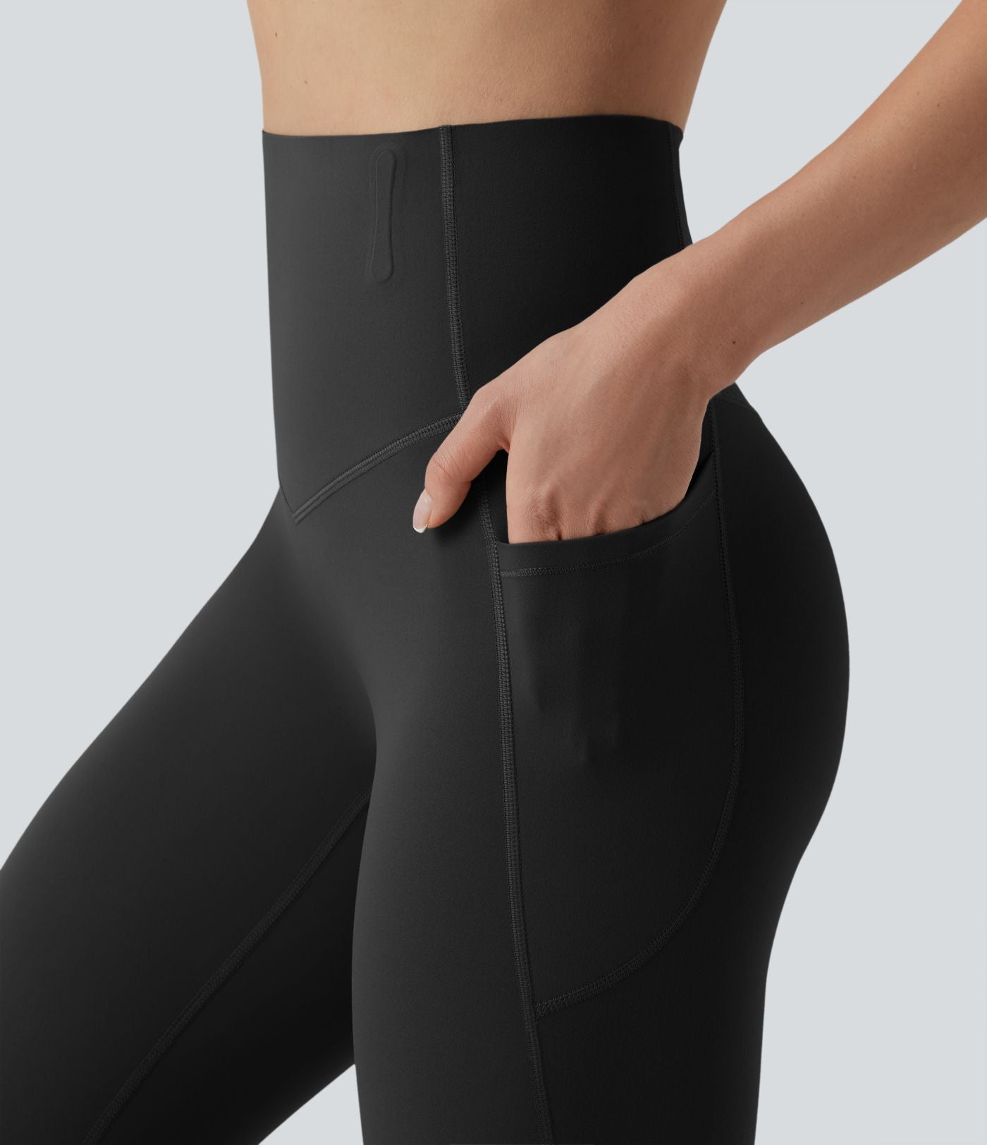 Legging 7/8 de yoga taille haute gainant sculptant anti-roulottage Halara UltraSculpt™ avec poches