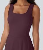 Robe SoftlyZero™ Airy de danse mini 2-en-1 dos nu, col U, bretelles croisées, poches latérales et effet frais InstantCool, accès facile Easy Peasy
