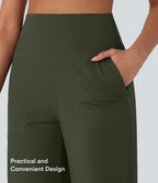 Pantalon de yoga droit gainant taille haute avec poches Halara UltraSculpt™