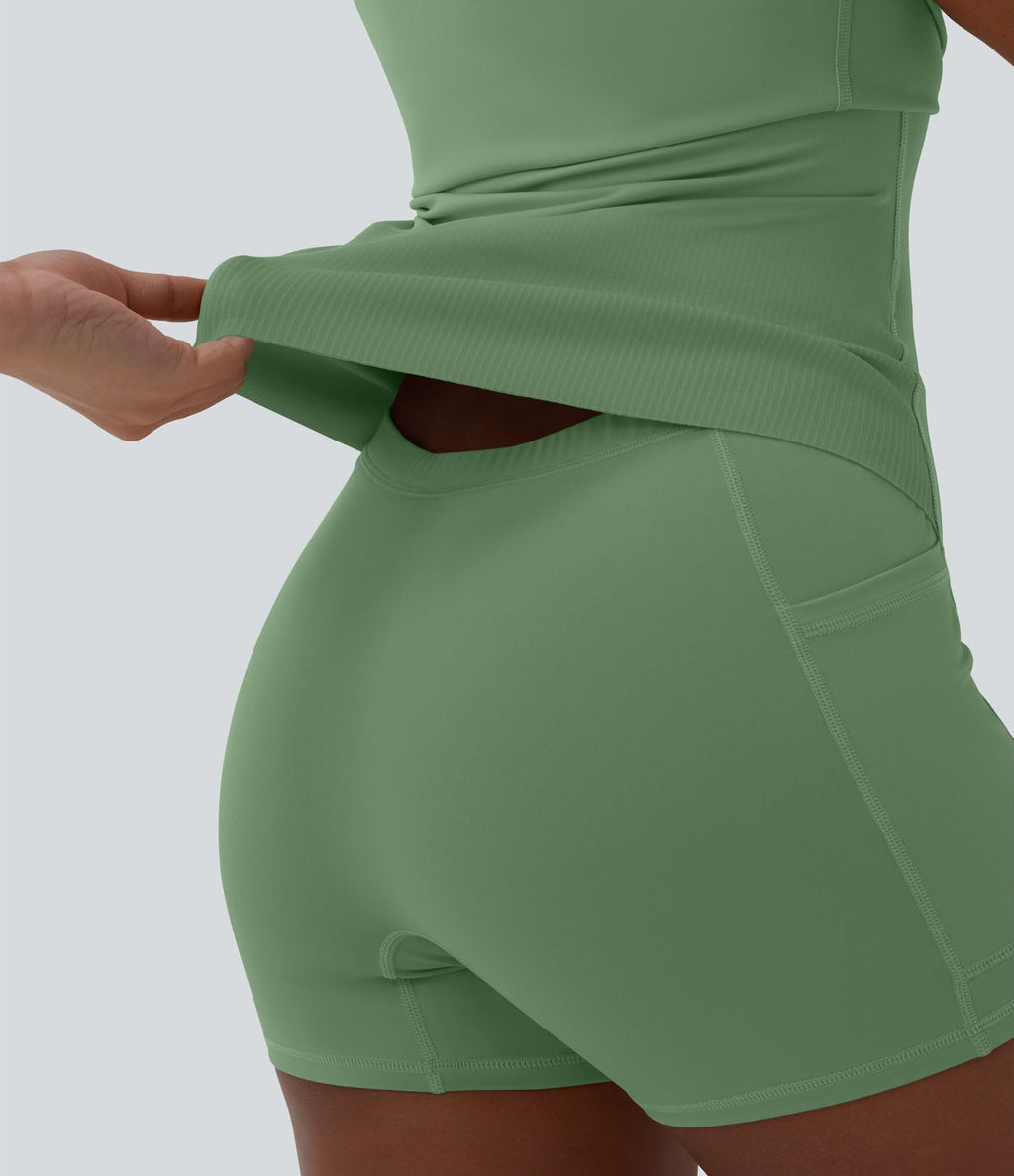 Robe sport SoftlyZero™ Plush ventre plat avec poches – Édition Easy Peasy