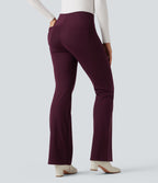 Halara Flex™ Pantalon tailleur évasé à rayures taille haute avec poches