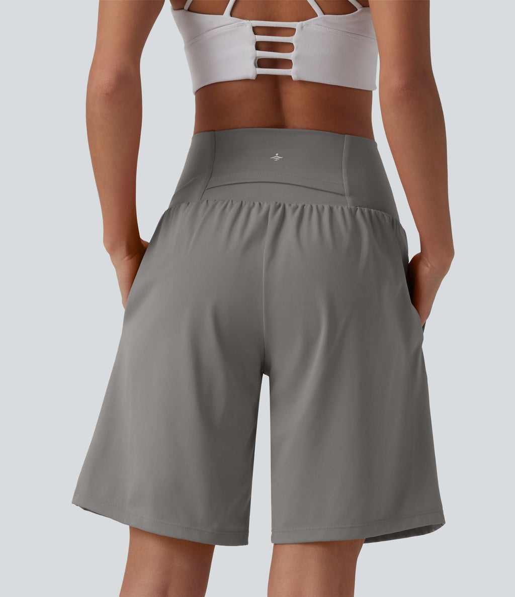 Short de yoga 2-en-1 SoftlyZero™ Airy taille très haute effet frais InstantCool 22,8 cm avec poches