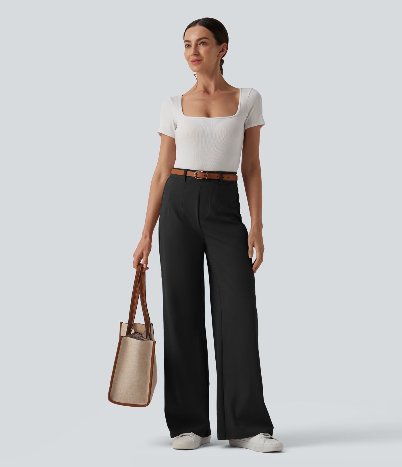 Pantalon tailleur gainant taille haute Halara Flex™ DayStretch avec poches