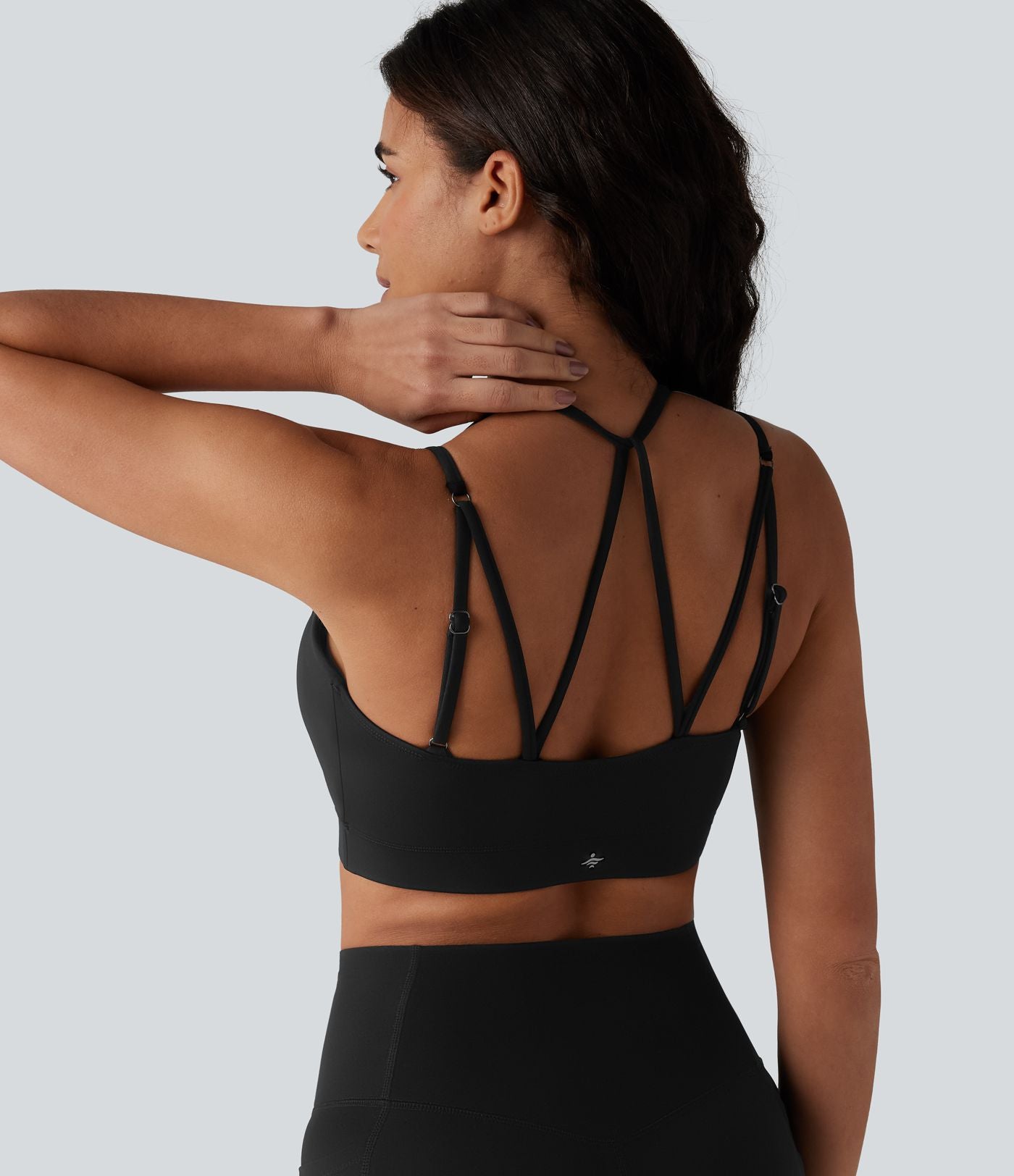 Brassière de sport de yoga à maintien léger avec soutien intégré