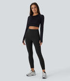 Legging de sport taille haute gainant et thermique Softlyzero™ avec poches