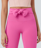 Legging yoga 7/8 SoftlyZero™ taille haute froncé avec lien dos - UPF50+
