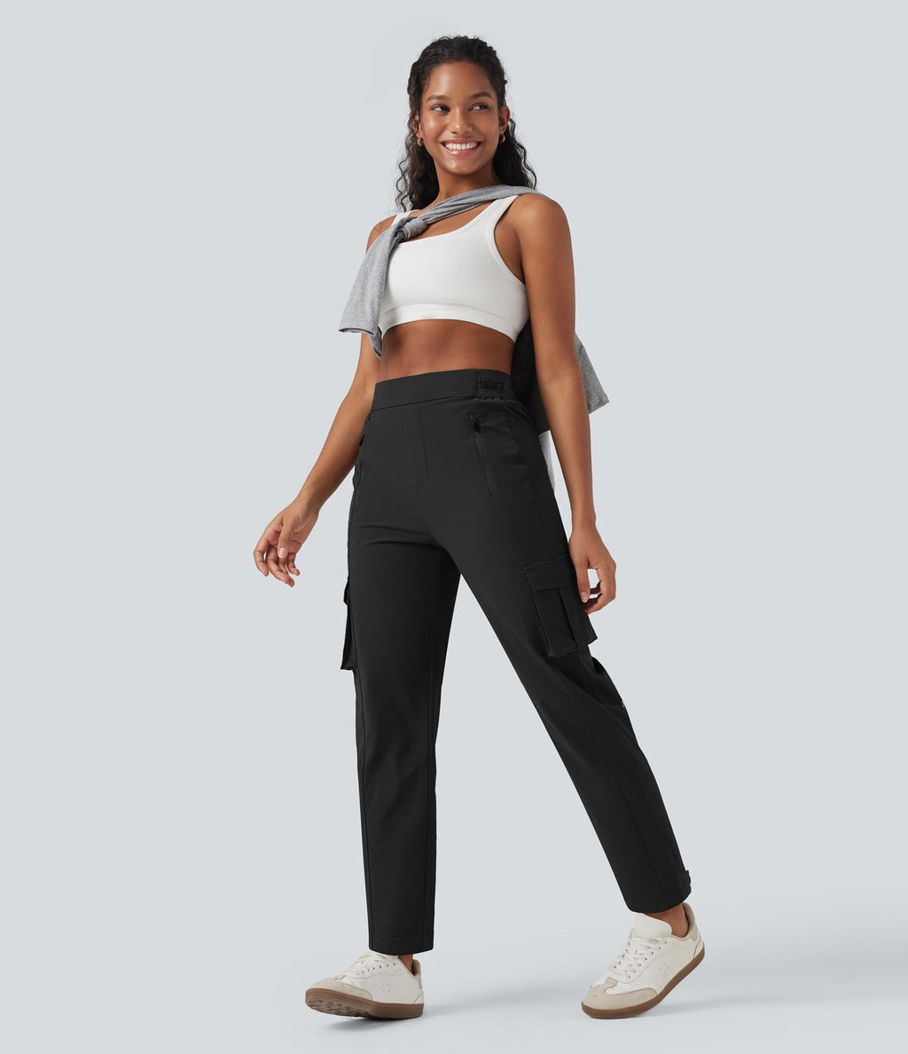 Pantalon de randonnée fuselé, taille haute, avec poches