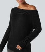 Pull une épaule manches longues