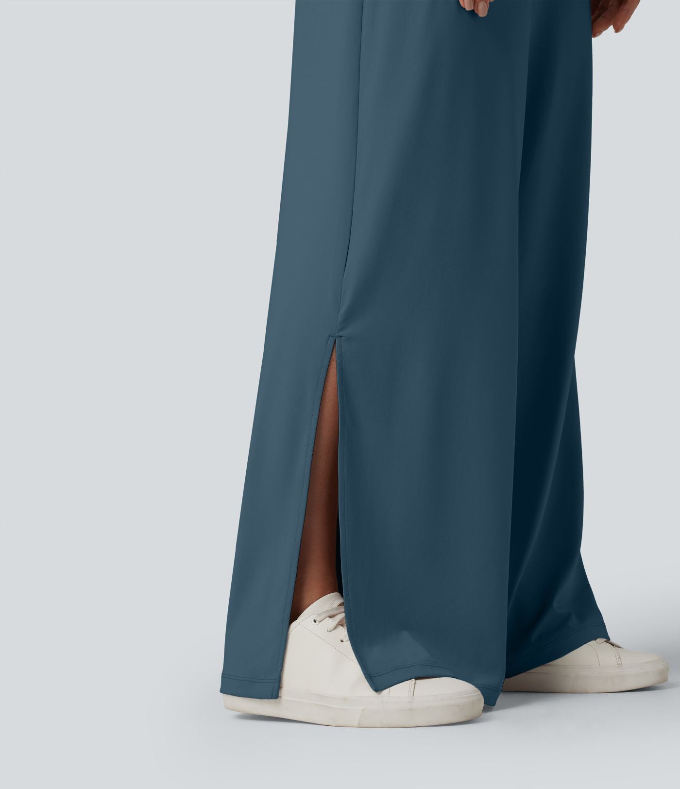 Combinaison casual asymétrique manches courtes avec poches et fente - Easy Peasy