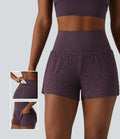SoftlyZero™ Short de sport 2 en 1 taille haute en dentelle 7,5 cm avec poches