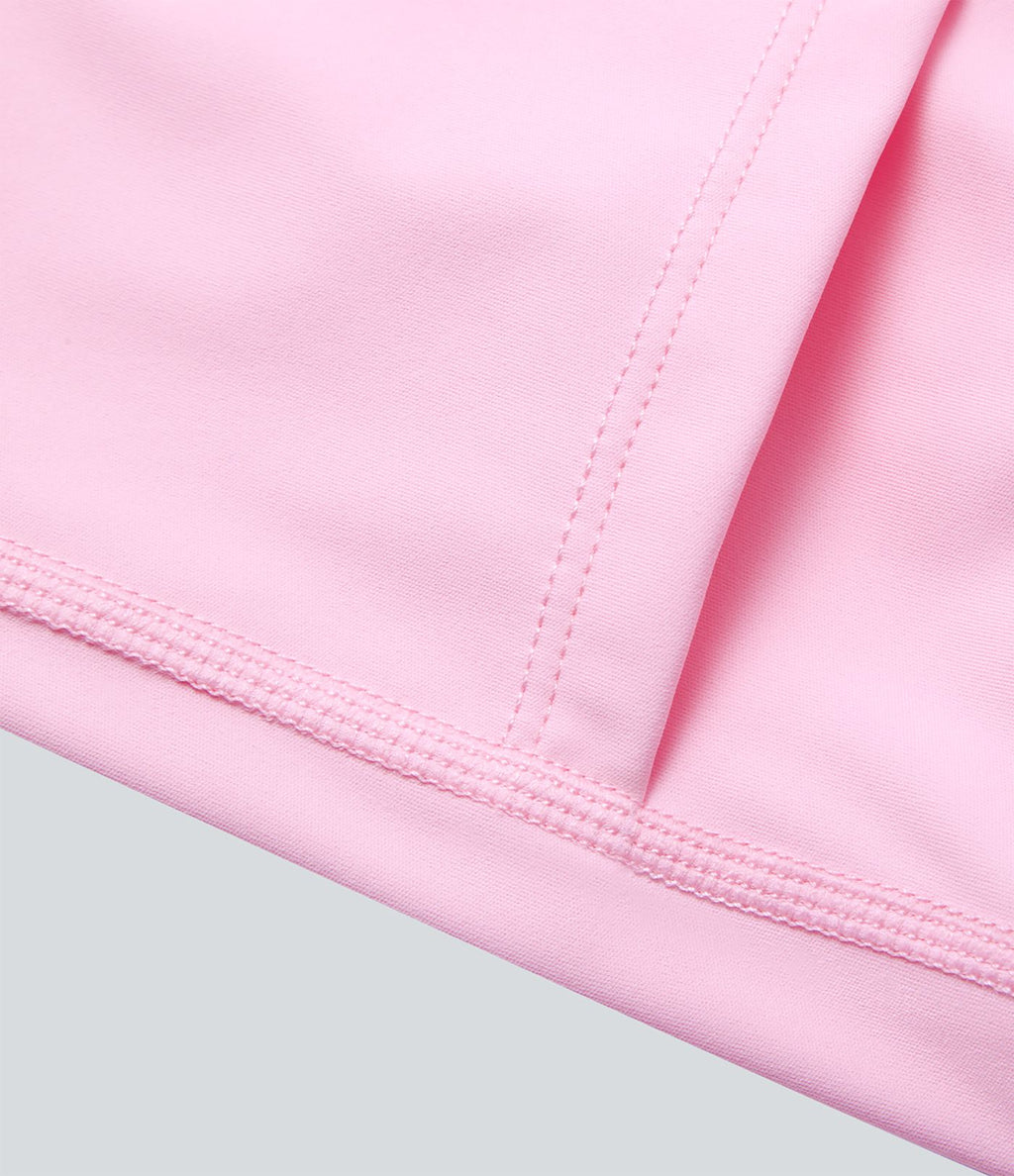 Jupe de tennis SoftlyZero™ Airy taille haute confortable 2-en-1 poches latérales croisées évasée effet frais