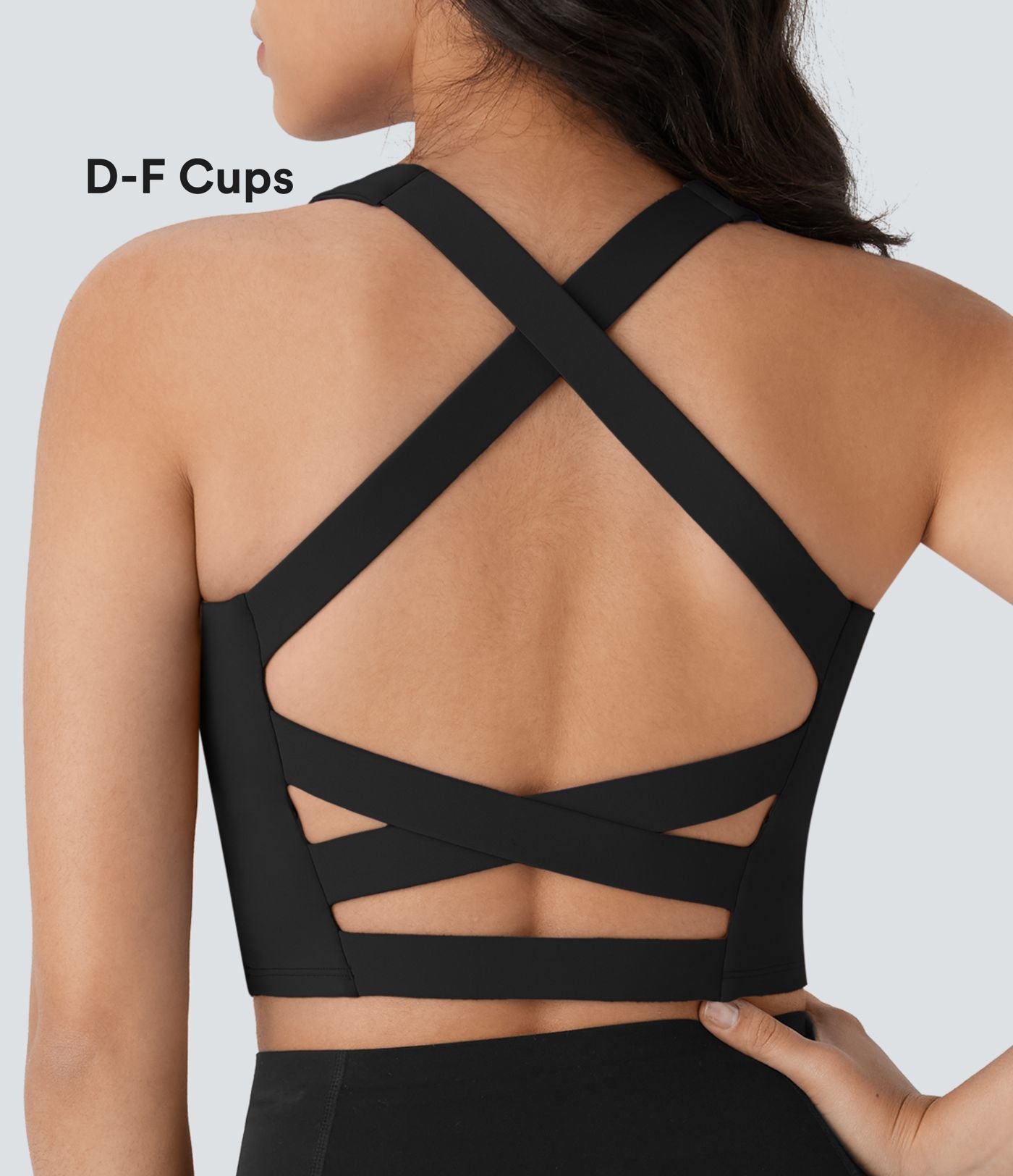 Débardeur yoga court SoftlyZero™ Airy col carré effet frais InstantCool, bonnets E-G