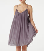 Robe nuisette mini de plage en mesh avec col V et dos noué