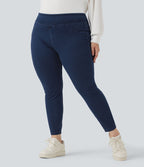 Halara Flex™ Jegging Casual Taille Haute Tricot Extensible Poche Latérale Arrière Grande Taille