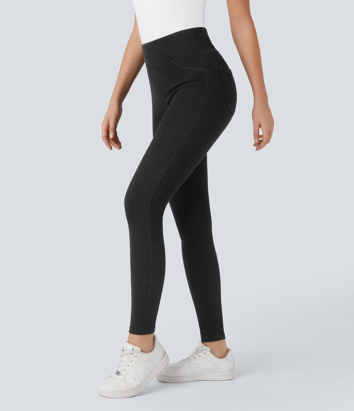 Legging en denim taille haute Halara Flex™ Denim Heat avec poches