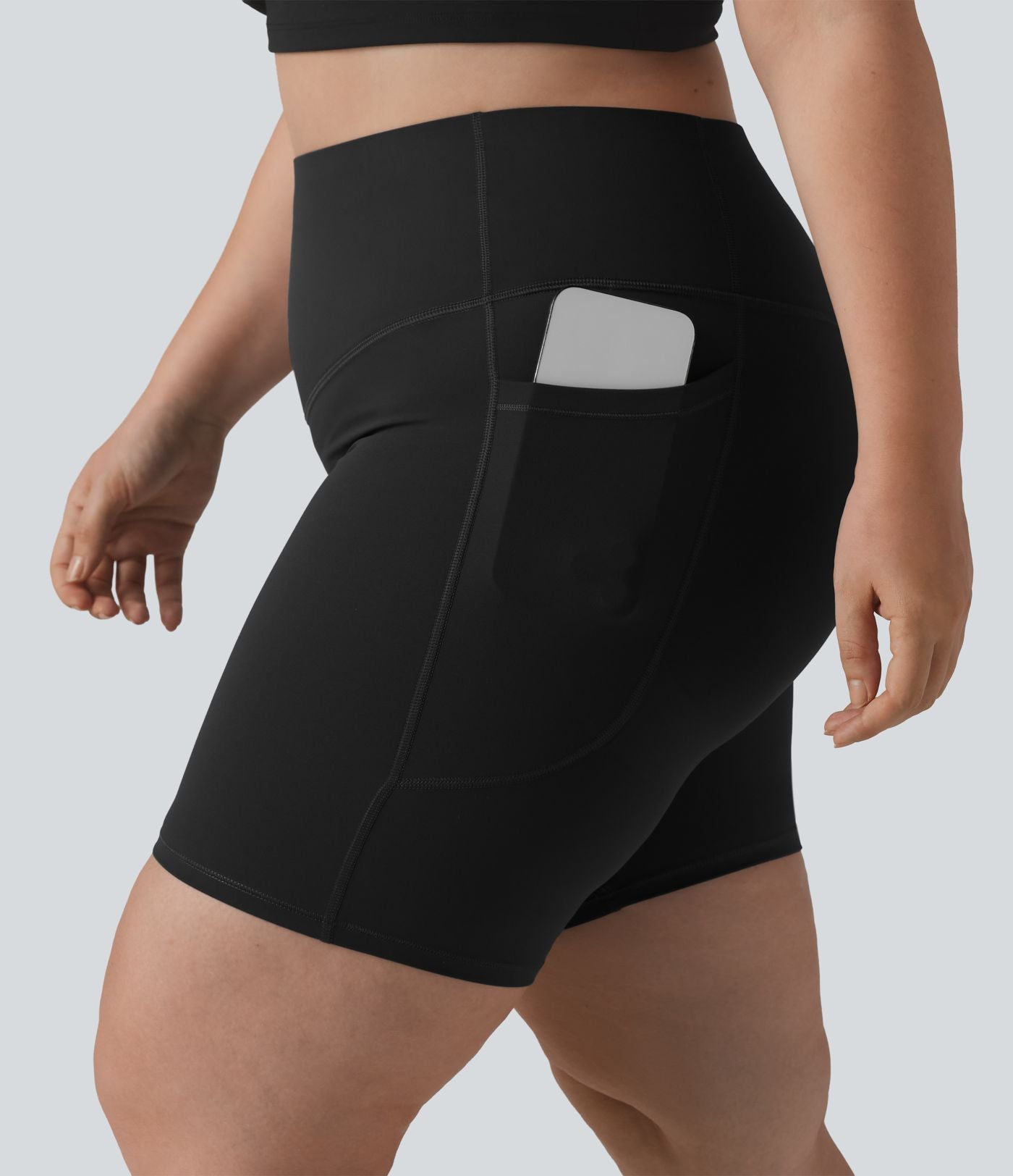 Short cycliste grande taille Halara UltraSculpt™ 17,5 cm avec poches, effet push-up fessier et ventre plat