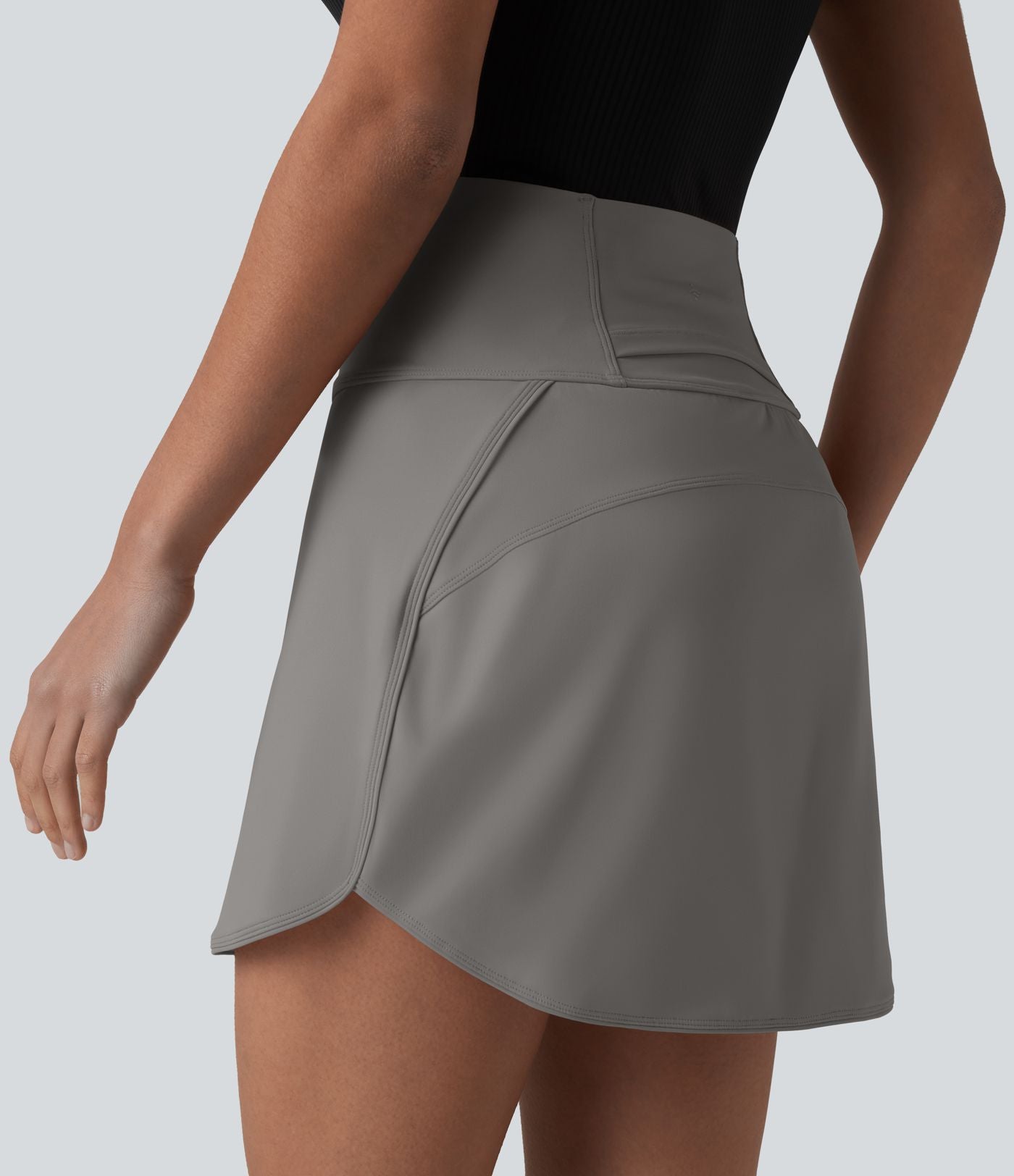Jupe de golf courte 2-en-1 SoftlyZero™ Airy effet frais InstantCool taille ultra-haute gainant avec ourlet arrondi et poches