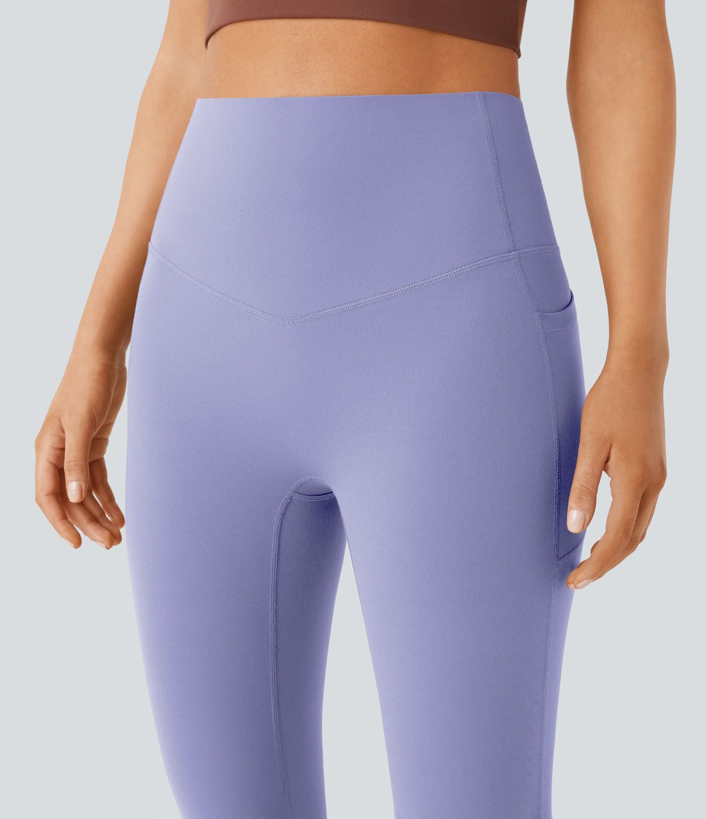 Pantalon de yoga à coupe bootcut gainant taille haute avec poches Halara UltraSculpt™